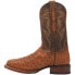 Dan Post Boots Alamosa Ostrich Square Toe Cowboy Mens Brown Casual Boots DP4874