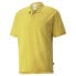 Puma Mmq Short Sleeve Polo Shirt Mens Yellow Casual 533469-31