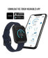 Air 3 Unisex Black Silicone Strap Smartwatch 40mm with White Amp Plus Wireless Earbuds Bundle