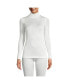 ფოტო #3 პროდუქტის Women's Silk Interlock Turtleneck Long Underwear Top