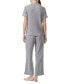 Women's 2-Pc. Short-Sleeve Pajamas Set