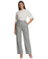 Фото #4 товара Women's Striped Wilde-Leg Pants