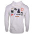Фото #3 товара Puma Downtown Graphic Pullover Hoodie Mens White Casual Outerwear 53918202