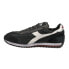 Diadora Equipe H Dirty Stone Wash Evo Lace Up Mens Black Sneakers Casual Shoes
