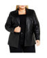 Фото #1 товара Plus Size Fallon Faux Leather Jacket