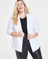 Фото #1 товара Plus Size 3/4-Sleeve Blazer, Created for Macy's