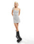 Фото #4 товара Reclaimed Vintage mini dress in silver