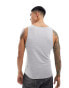 Фото #3 товара ASOS DESIGN 2 pack muscle fit vest in white and grey marl