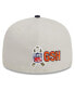 ფოტო #2 პროდუქტის Men's Stone, Navy Chicago Bears 2023 Salute To Service 59FIFTY Fitted Hat