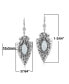 Фото #3 товара Fritz Casuse Sterling Silver Arrowhead and White Agate Gemstone Lever Back Earrings