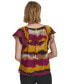 ფოტო #2 პროდუქტის Women's Printed Short-Sleeve Blouse