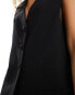 River Island longline waistcoat in black