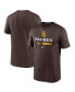 Фото #1 товара Men's Brown San Diego Padres 2022 Postseason Authentic Collection Dugout T-shirt