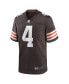 Фото #3 товара Men's Deshaun Watson Brown Cleveland Browns Game Jersey