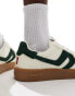 Levi's Swift suede trainers with gumsole in off white and green Белый, 42 - фото #5