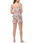 ფოტო #2 პროდუქტის Women's Printed Tank Top with Shorts Pajama Set, 2-Piece