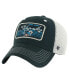 Men's Black San Jose Sharks Five Point Patch Clean Up Adjustable Hat