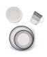 Посуда для сервировки стола Noritake Colorscapes Layers 4 Piece Coupe Place Setting Черный - фото #3