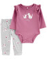 Baby 2-Piece Dog Bodysuit Pant Set NB