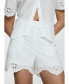 Фото #1 товара Women's Embroidered Openwork Shorts