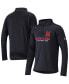 ფოტო #1 პროდუქტის Big Boys Black Maryland Terrapins Fleece Quarter-Zip Jacket