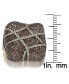 ფოტო #3 პროდუქტის Suzy Levian Sterling Silver Cubic Zirconia Pave Wrapped Pillow Ring