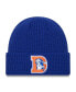 Фото #1 товара Men's Royal Denver Broncos Historic Prime Cuffed Knit Hat