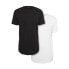 ფოტო #1 პროდუქტის URBAN CLASSICS T-Shirt Pre-Pack Shaped Long 2-Pack (Big )