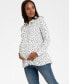 ფოტო #5 პროდუქტის Women's Polka Dot Button-Down Maternity Blouse