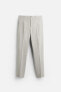 TEXTURED SUIT TROUSERS