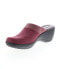Фото #4 товара Softwalk Murietta S6015-648 Womens Burgundy Narrow Clog Sandals Shoes