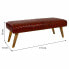 Bench Alexandra House Living Leather Mango wood 53 x 38 x 115 cm