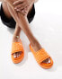 Public Desire Mylo flatform slider in orange