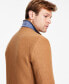 ფოტო #3 პროდუქტის Men's Modern-Fit Solid Double-Breasted Overcoat