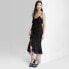 Women's Ruffle Midi Dress - Wild Fable Black M