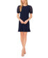 Фото #1 товара Платье женское CeCe с кружевными рукавами и смешанным материалом