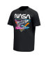 ფოტო #3 პროდუქტის Men's Black NASA Neon Glow T-shirt