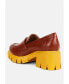 Фото #2 товара Women Benz chunky block heel loafers