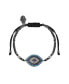 ფოტო #1 პროდუქტის Bright Outlook Hematite Evil Eye Charm Bracelet