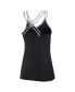 Women's Black Las Vegas Raiders Go For It Strappy Crossback Tank Top