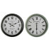 Настенное часы Home ESPRIT Чёрный Зеленый Металл Стеклянный 70 x 9 x 70 cm (2 штук)