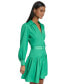 ფოტო #3 პროდუქტის Women's Belted Shirtdress