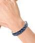 ფოტო #2 პროდუქტის EFFY® Multi-Sapphire Ombré Bangle Bracelet (13-1/3 ct. t.w.) in Sterling Silver