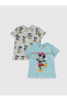 Фото #9 товара Your Fashion Style'dan 2'li Erkek Bebek Tişört Mickey Mouse Baskılı