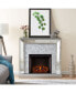 Фото #14 товара Audrey Faux Stone Mirrored Electric Fireplace