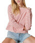 Фото #5 товара Women's Breton Striped Cotton Long-Sleeve T-Shirt