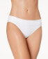Фото #1 товара Lauren Ralph Lauren 180253 Womens Rib-Knit Bikini Bottom Swimwear White Size 6