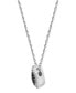 Sapphire (1/2 ct. tw.) & Diamond (1/10 ct. t.w.) Pear Halo Pendant Necklace in 14k White Gold, 16" + 2" extender