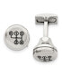 ფოტო #1 პროდუქტის Stainless Steel Polished Enameled Stick Shift Design Cufflinks