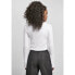 ფოტო #3 პროდუქტის URBAN CLASSICS Cardigan Cropped Rib Long Sleeve V Neck T-Shirt